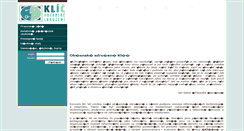 Desktop Screenshot of klic.cz